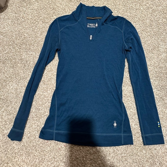 Smartwool 250 1/4 Zip Pullover Sweater Womens XSmall 100% Merino Wool NWOT - Picture 2 of 5